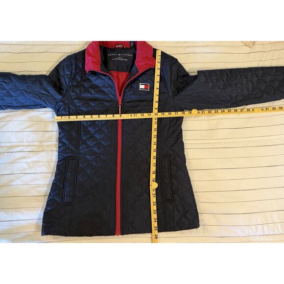 Tommy Hilfiger | Jacket Womens Navy Blue Full Zip Diamond Quilted- Size Small - Picture 5 of 5
